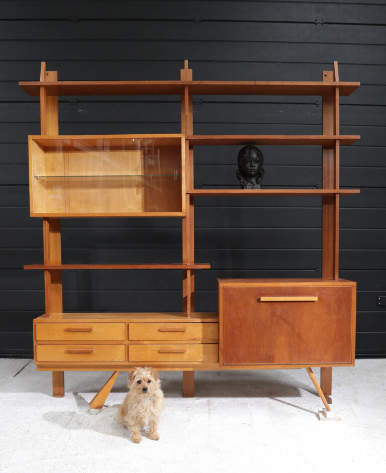 Zeldzaam Mid Century Design Wandmeubel