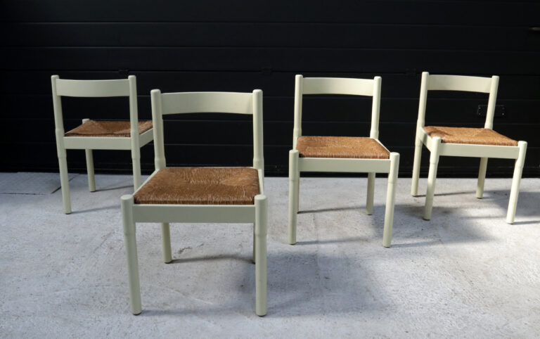 Vico Magistretti “Carimate” Dining Chairs for Cassina, 1960