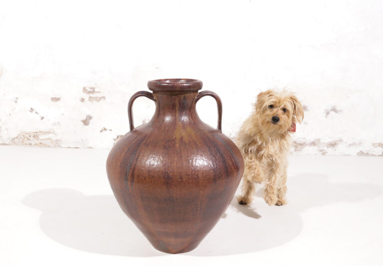XL German Earthenware Vase Vessel