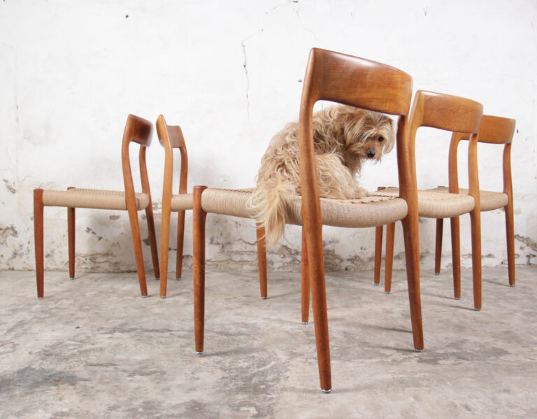 Set of 10 Danish Design Niels Otto Moller Model 77 Dining Chairs Jl Molller