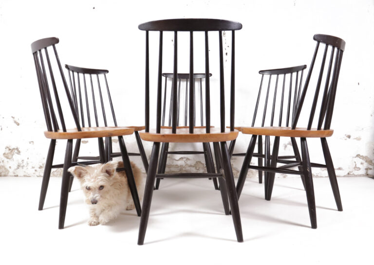 Set of 6 Tapiovaara / Pastoe style dining room chairs