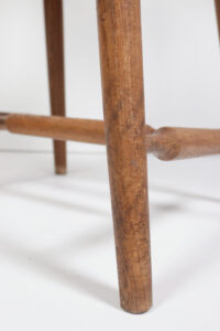 Brutalist eiken haardstoel wabi-sabi fauteuil – foto 15