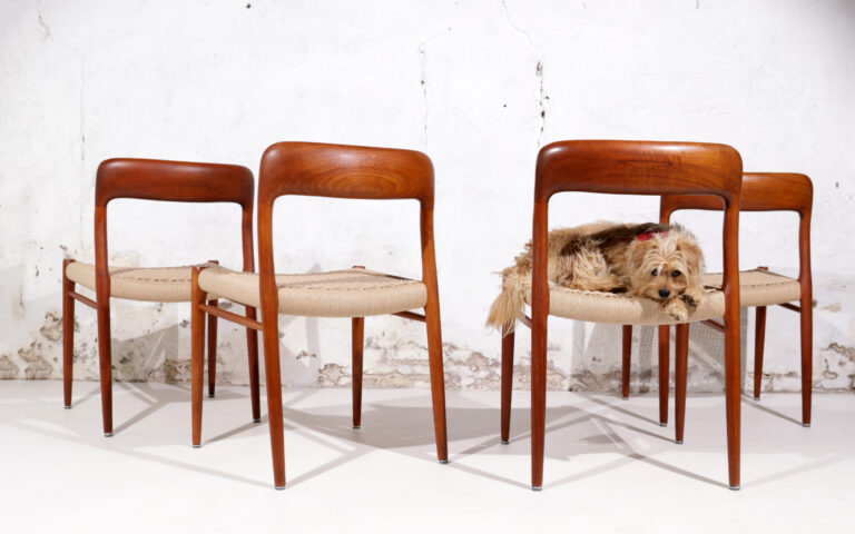 Danish Design Niels Otto Moller Model 75 Dining Chairs JL Moller Møbelfabrik