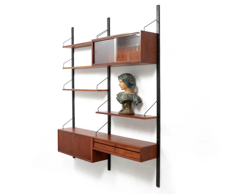 Poul Cadovius Modular Floating Wall System in Teak, Denmark, 1950’s