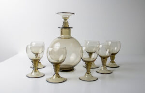 Art deco Traditie karaf glazen W.J. Rozendaal Kristalunie – foto 1