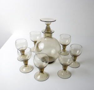 Art deco Traditie karaf glazen W.J. Rozendaal Kristalunie – foto 3