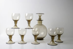 Art deco Traditie karaf glazen W.J. Rozendaal Kristalunie – foto 4