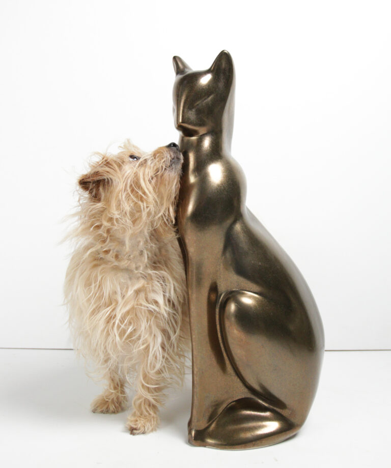 Groot Hollywood Regency Kattenbeeld