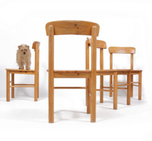 Deense grenen stoelen Rainer Daumiller stijl 1975 – foto 1