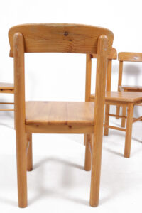 Deense grenen stoelen Rainer Daumiller stijl 1975 – foto 8