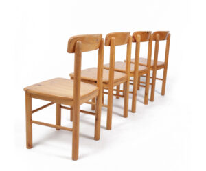 Deense grenen stoelen Rainer Daumiller stijl 1975 – foto 11