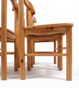 Deense grenen stoelen Rainer Daumiller stijl 1975 – foto 12