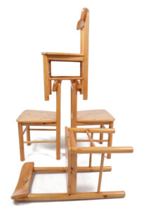 Deense grenen stoelen Rainer Daumiller stijl 1975 – foto 13