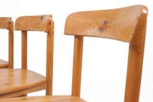 Deense grenen stoelen Rainer Daumiller stijl 1975 – foto 14