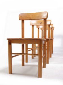 Deense grenen stoelen Rainer Daumiller stijl 1975 – foto 4