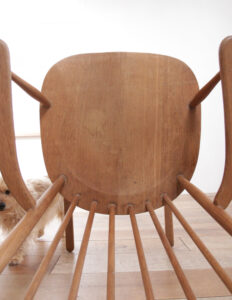 Scandinavische mid-century eiken schommelstoel – foto 9