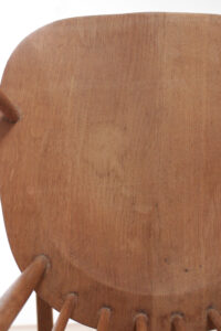 Scandinavische mid-century eiken schommelstoel – foto 10