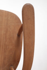 Scandinavische mid-century eiken schommelstoel – foto 11
