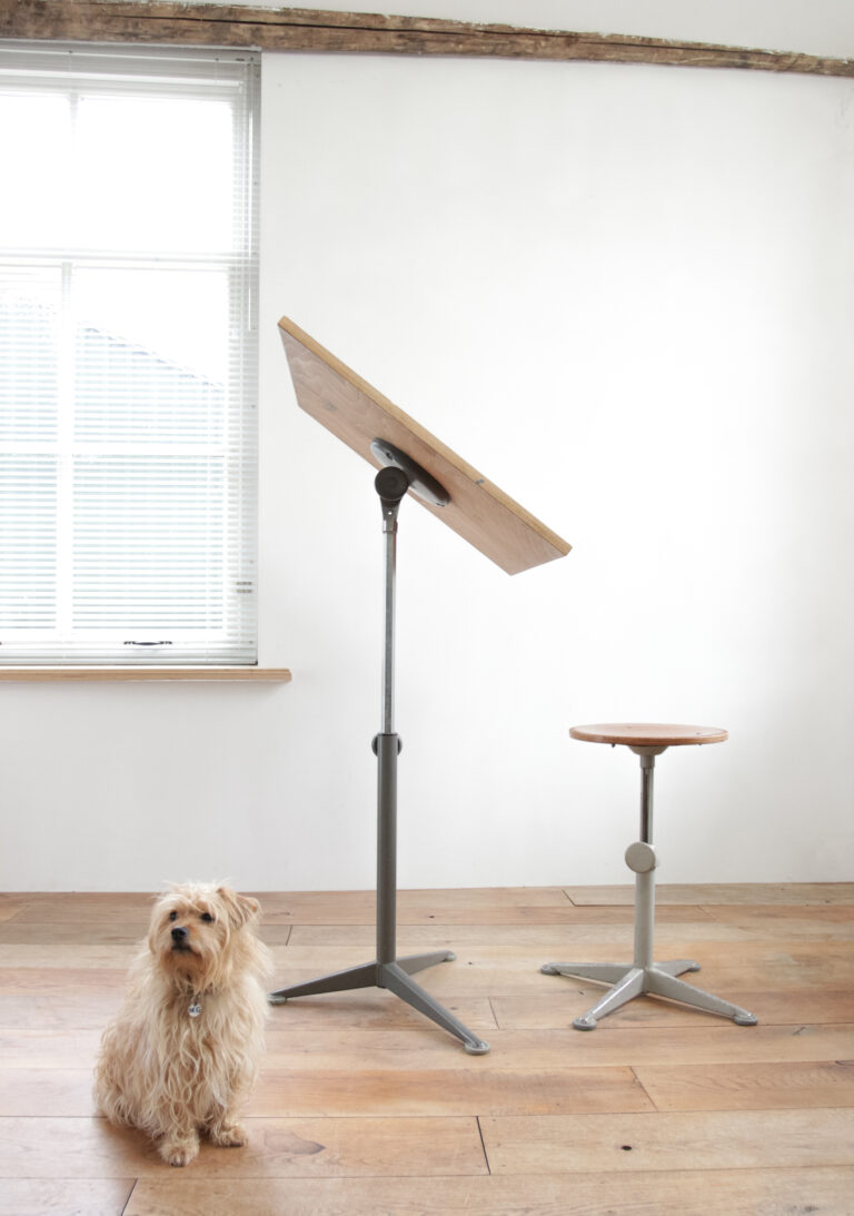 Very Rare Reiger Drafting Table Friso Kramer Ahrend de Cirkel, 1963