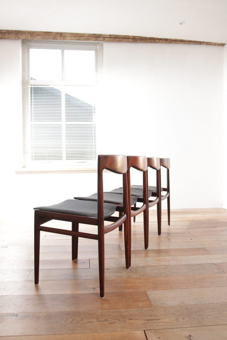4 Deens Design Palissander stoelen