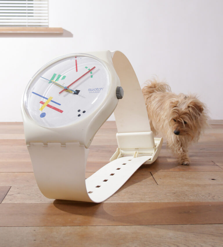 XL Giant Wall Clock Swatch Vasily Maxi 1987