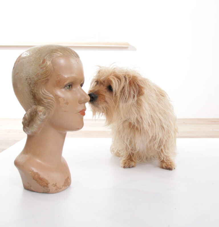 Antique Art Deco 1920s collectable original mannequin display head