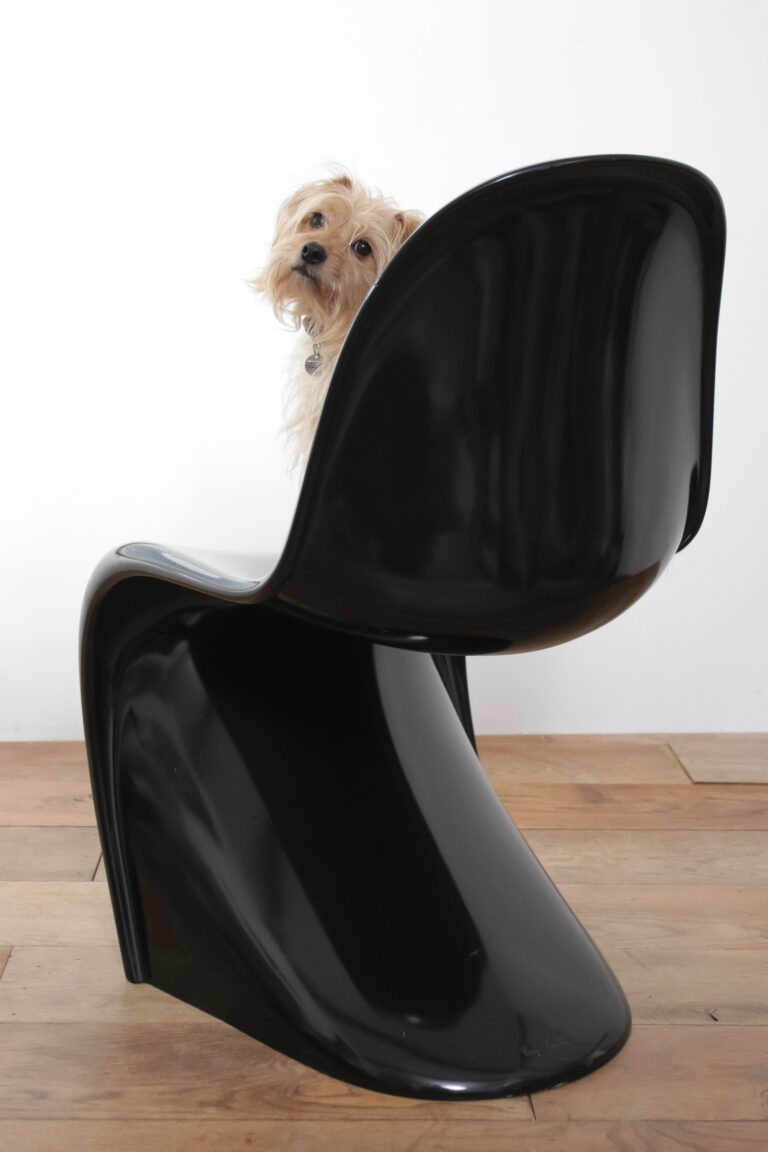 Zwarte Vintage Design Vitra Verner Panton