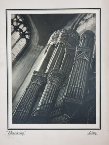 Vintage foto Diapason orgel Eton College Chapel 1943 camera club – foto 2