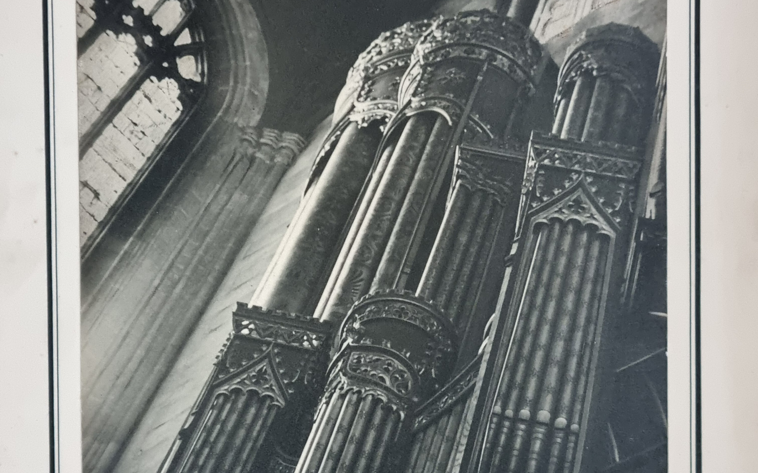 Vintage foto Diapason orgel Eton College Chapel 1943 camera club – hoofdfoto