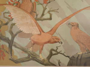 Art nouveau litho adelaars Aigles Verneuil 1897 – foto 3