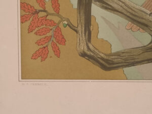 Art nouveau litho adelaars Aigles Verneuil 1897 – foto 5