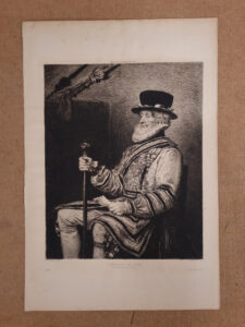 Ets Yeoman of the Guard Waltner naar Millais L Art 1878 – foto 1
