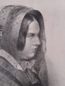 Litho portret Maria Manning 1849 daguerreotypie Laroche – foto 3