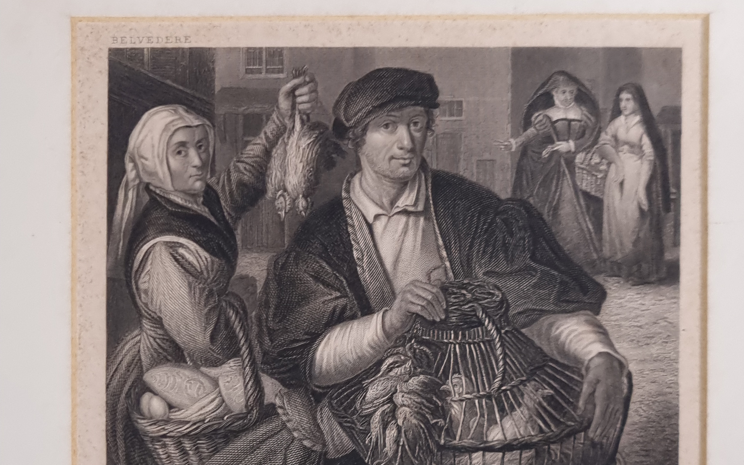 Staalgravure The Game Dealer French naar Pieter Aertsen Belvedere – hoofdfoto