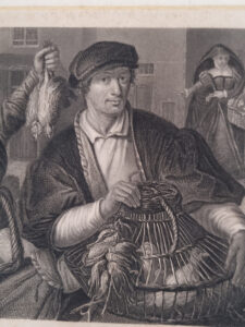 Staalgravure The Game Dealer French naar Pieter Aertsen Belvedere – foto 3