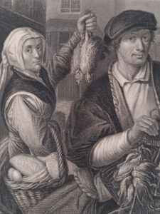 Staalgravure The Game Dealer French naar Pieter Aertsen Belvedere – foto 4