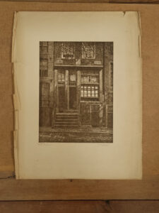 Prent Amsterdamse gevel Anno 1648 gesigneerd D F Eberhardt – foto 2
