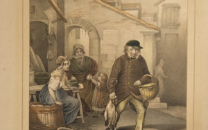 Ingekleurde litho goodnatured husband Jos Scholz Mainz – hoofdfoto