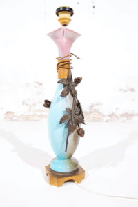 Art nouveau Jugendstil vaaslamp brons vlieg hop – foto 5