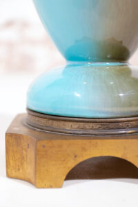 Art nouveau Jugendstil vaaslamp brons vlieg hop – foto 9