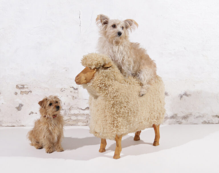 Life-Sized Sheep Stool by Hans-Peter Krafft for Meier, Germany, 1970s
