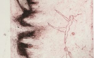 Ets rood danseres vlammen M. Schneider 1973 – hoofdfoto