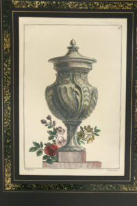 Handgekleurde gravure siervaas Jacque Daumont – foto 2