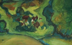Gouache heuvellandschap Carry 1976 – hoofdfoto
