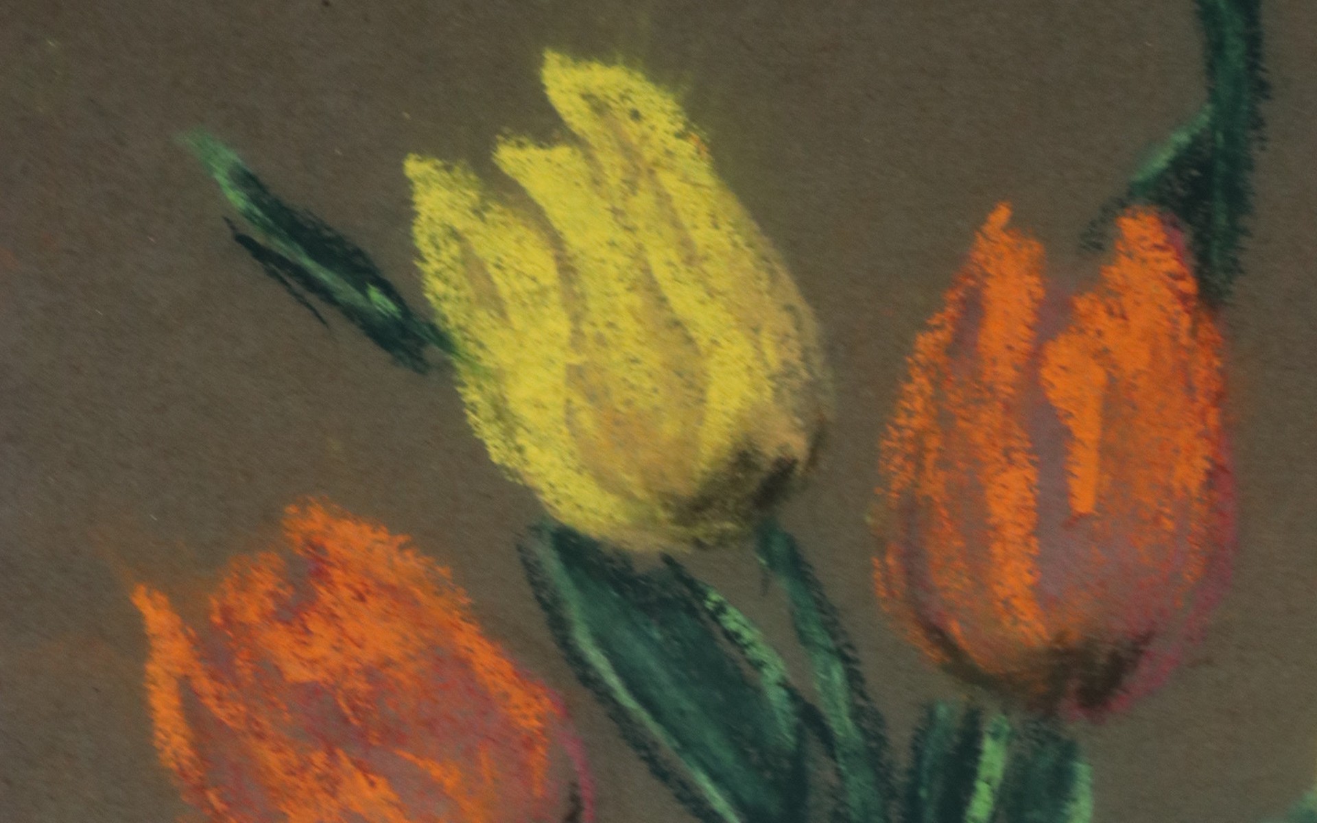 Pastel tulpen in vaas – hoofdfoto