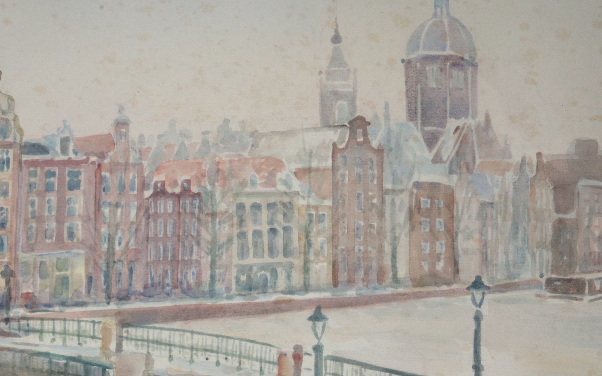 Aquarel Amsterdam Parson 1984 – hoofdfoto