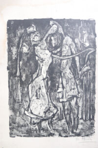 Set van 5 originele litho's zwart-wit Frankrijk – foto 20