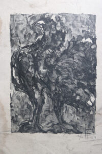 Set van 5 originele litho's zwart-wit Frankrijk – foto 4