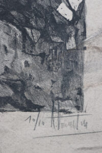 Set van 5 originele litho's zwart-wit Frankrijk – foto 14