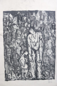 Set van 5 originele litho's zwart-wit Frankrijk – foto 5